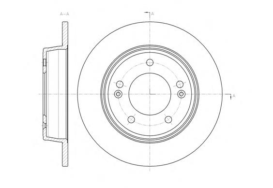 Compre 584113Y300 Hyundai/Kia Disco do freio traseiro