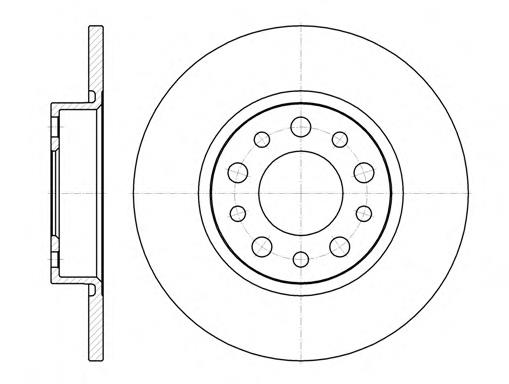 Disco do freio traseiro Fiat/Alfa/Lancia 51767378