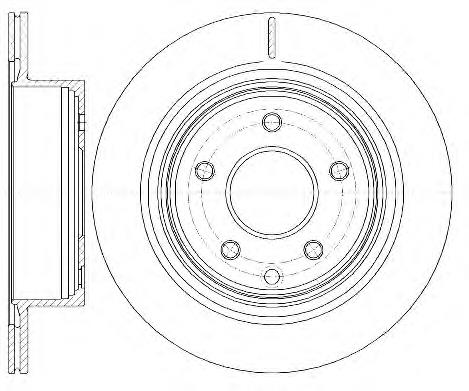 Disco do freio traseiro DP158C Japan Parts