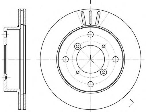 Disco do freio dianteiro 55311M72F00 Suzuki