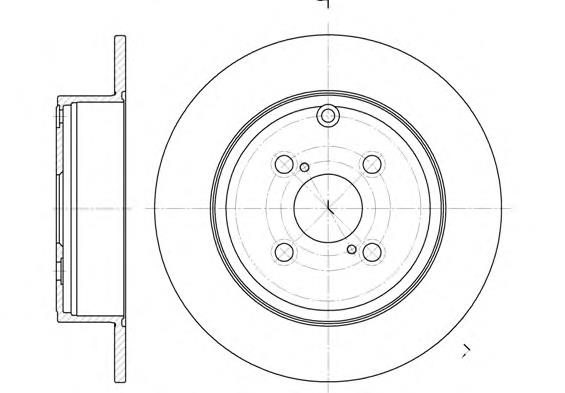 Disco do freio traseiro DP215C Japan Parts