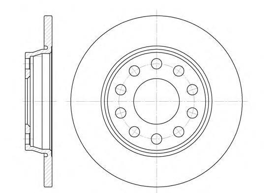 BDR192310 Open Parts Disco do freio traseiro