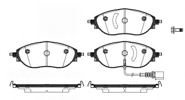 Sapatas do freio dianteiras de disco EBC Brakes DP42127R