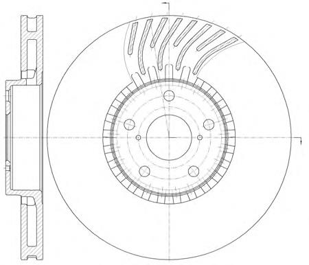 Disco do freio dianteiro 4351230371 Toyota
