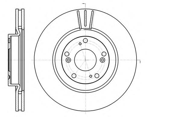 Disco do freio dianteiro Kavo Parts BR2275C