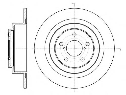 Disco do freio traseiro DP707C Japan Parts