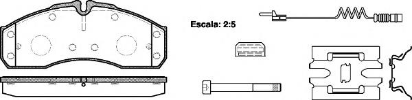Sapatas do freio dianteiras de disco Nissan/Infiniti 41060MB625