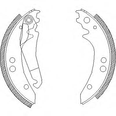 Compre A6014300622 Mercedes Sapatas do freio traseiras de tambor