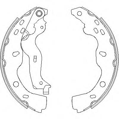 Compre 71742832 Fiat/Alfa/Lancia Sapatas do freio traseiras de tambor