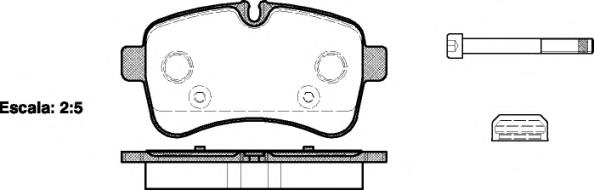 BPA128200 Open Parts Sapatas do freio traseiras de disco