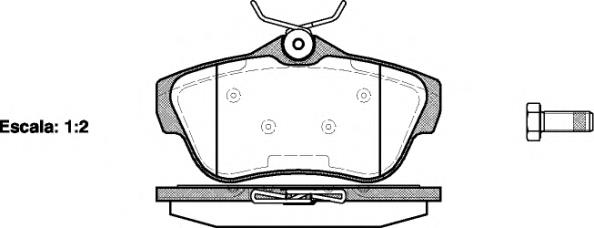 Compre 1617280980 Peugeot/Citroen Sapatas do freio traseiras de disco