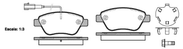 Sapatas do freio dianteiras de disco Peugeot/Citroen 1617283380 preço, a partir de 29,83 USD
