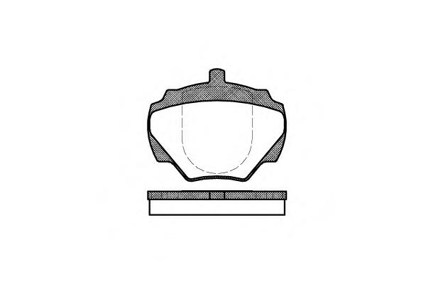 Sapatas do freio traseiras de disco SFP500200 Land Rover