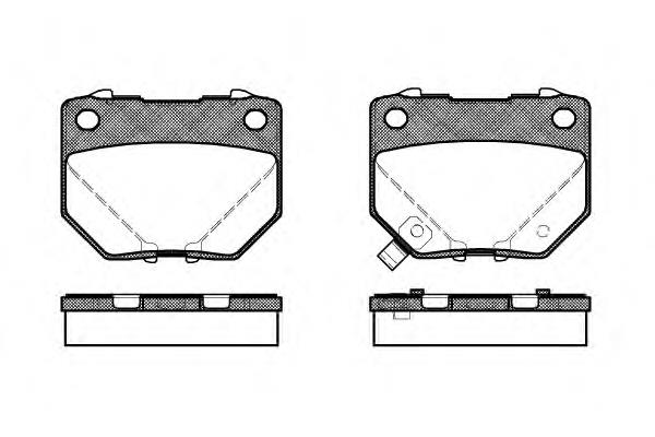 Sapatas do freio traseiras de disco Subaru 26696FE070 preço, a partir de 24,17 USD