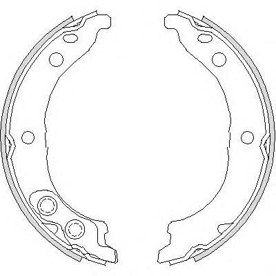 Sapatas do freio de estacionamento Opel 616083 preço, a partir de 28,75 USD