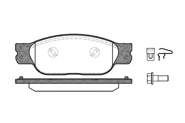Sapatas do freio dianteiras de disco Jaguar XR858178 preço, a partir de 43,75 USD
