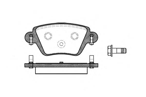 7701207187 Renault (RVI) Sapatas do freio traseiras de disco