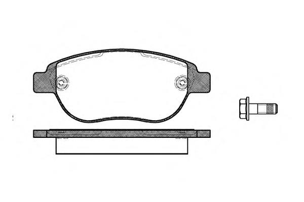 084100 Remsa Sapatas do freio dianteiras de disco