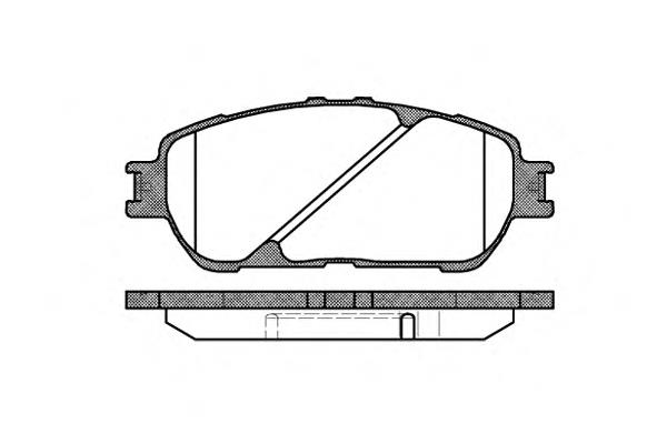 Compre 0446504080 Toyota Sapatas do freio dianteiras de disco