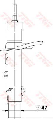 Compre JGM1019T TRW Amortecedor dianteiro