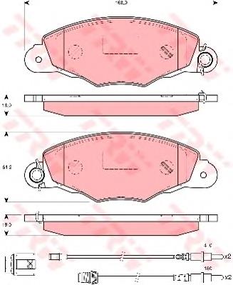 Sapatas do freio dianteiras de disco Brembo P61102 preço, a partir de 83,88 USD