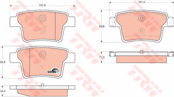 Sapatas do freio traseiras de disco Ford 1522073 preço, a partir de 31,65 USD