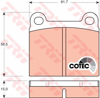 Sapatas do freio traseiras de disco TRW GDB101 preço, a partir de 19,09 USD