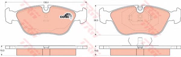 Compre FD6837A Necto Sapatas do freio dianteiras de disco