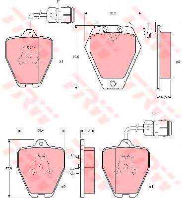 Compre 4D0698151AD VAG Sapatas do freio dianteiras de disco
