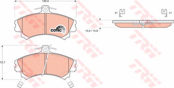 Compre MR235557 Mitsubishi Sapatas do freio dianteiras de disco