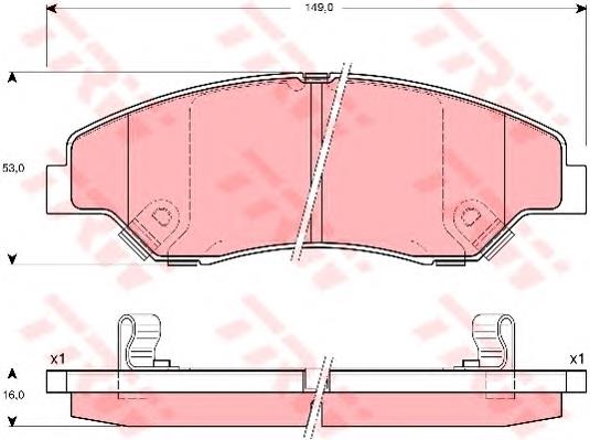 SP1118 Hyundai/Kia Sapatas do freio dianteiras de disco