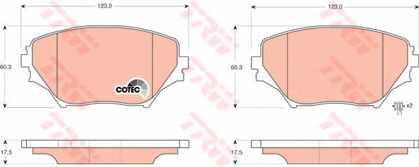 0446542070 Toyota Sapatas do freio dianteiras de disco