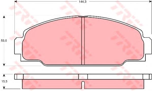 PA267AF Japan Parts Sapatas do freio dianteiras de disco