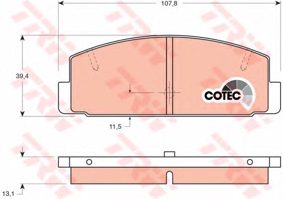 Sapatas do freio traseiras de disco TRW GDB3088 preço, a partir de 23,95 USD