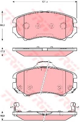 Sapatas do freio dianteiras de disco Hyundai/Kia 581012CA00 preço, a partir de 24,78 USD