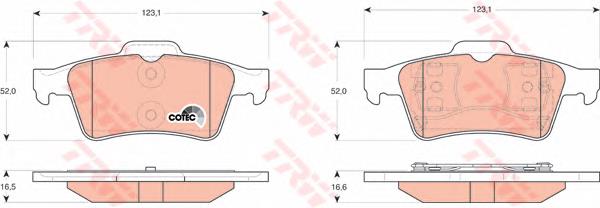 8660004473 Renault (RVI) Sapatas do freio traseiras de disco