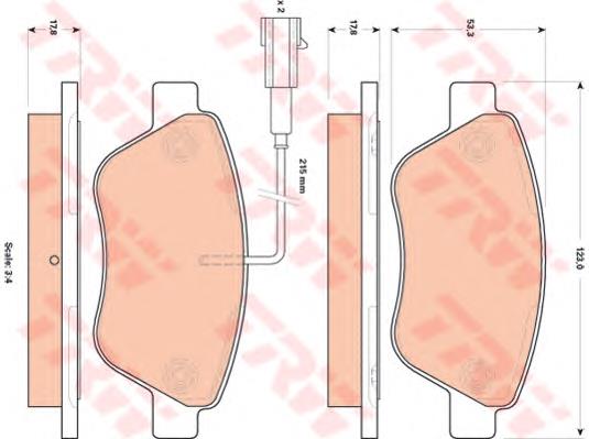 Compre BPA085801 Open Parts Sapatas do freio dianteiras de disco
