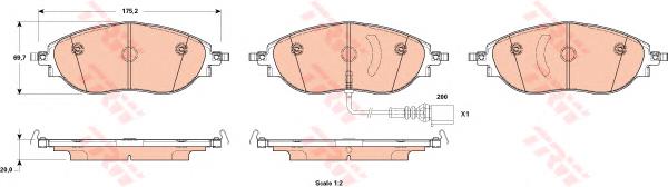 DP42127R EBC Brakes Sapatas do freio dianteiras de disco