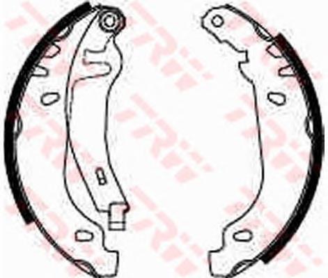 Sapatas do freio traseiras de tambor TRW GS8531 preço, a partir de 30,32 USD
