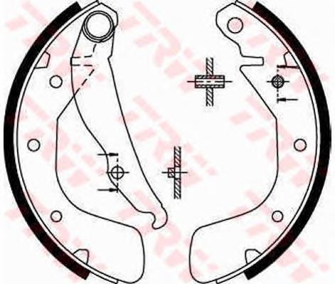 Sapatas do freio traseiras de tambor TRW GS8543 preço, a partir de 32,39 USD