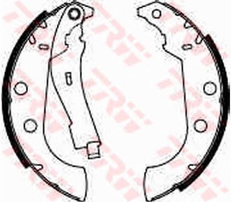 Sapatas do freio traseiras de tambor Brembo K61069