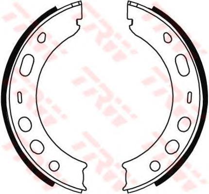 Sapatas do freio de estacionamento TRW GS8706 preço, a partir de 41,82 USD