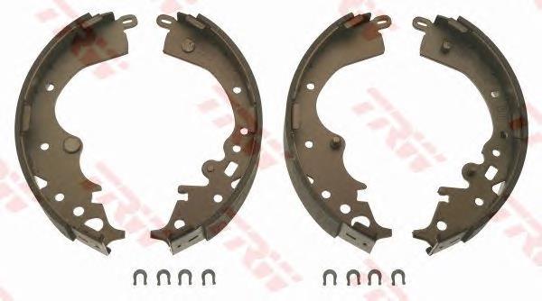 Sapatas do freio traseiras de tambor GF249AF Japan Parts