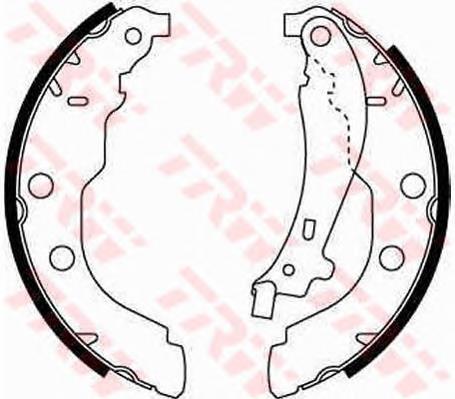 Sapatas do freio traseiras de tambor TRW GS8617 preço, a partir de 39,77 USD