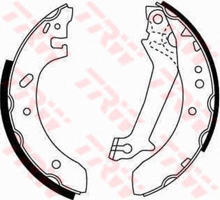 Sapatas do freio traseiras de tambor TRW GS8607 preço, a partir de 34,65 USD