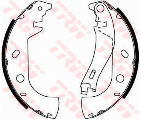 Sapatas do freio traseiras de tambor TRW GS8653 preço, a partir de 33,70 USD
