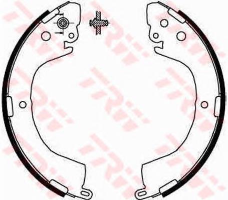 Sapatas do freio traseiras de tambor Mitsubishi MR496334 preço, a partir de 40,26 USD