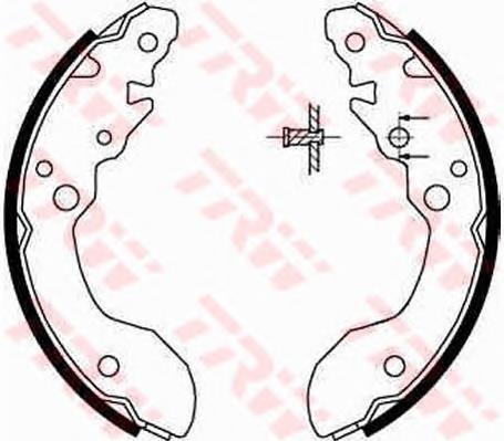 Compre GF834AF Japan Parts Sapatas do freio traseiras de tambor