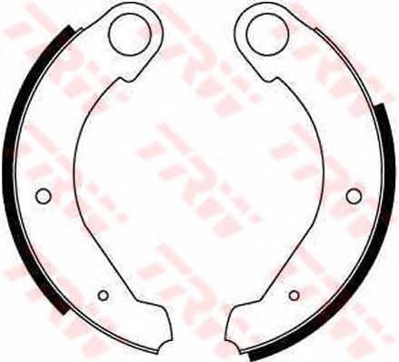 Sapatas do freio traseiras de tambor TRW GS8053 preço, a partir de 30,85 USD