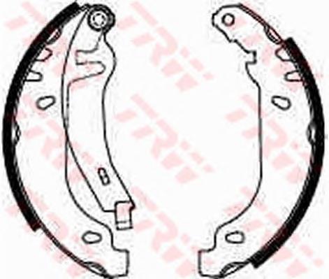 Sapatas do freio traseiras de tambor TRW GS8211 preço, a partir de 21,28 USD